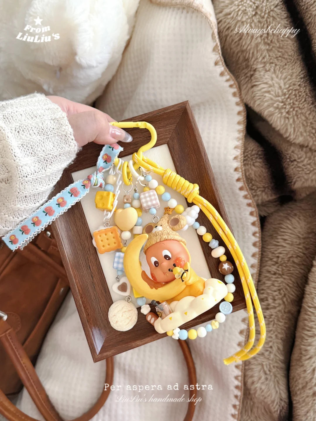 DIY Bag Charm – Handmade Cute Kawaii StarMan Keychain Accessory