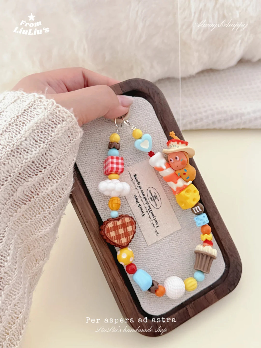 Kawaii StarMan With WishingCnadle Handmade Phone Charm Strap