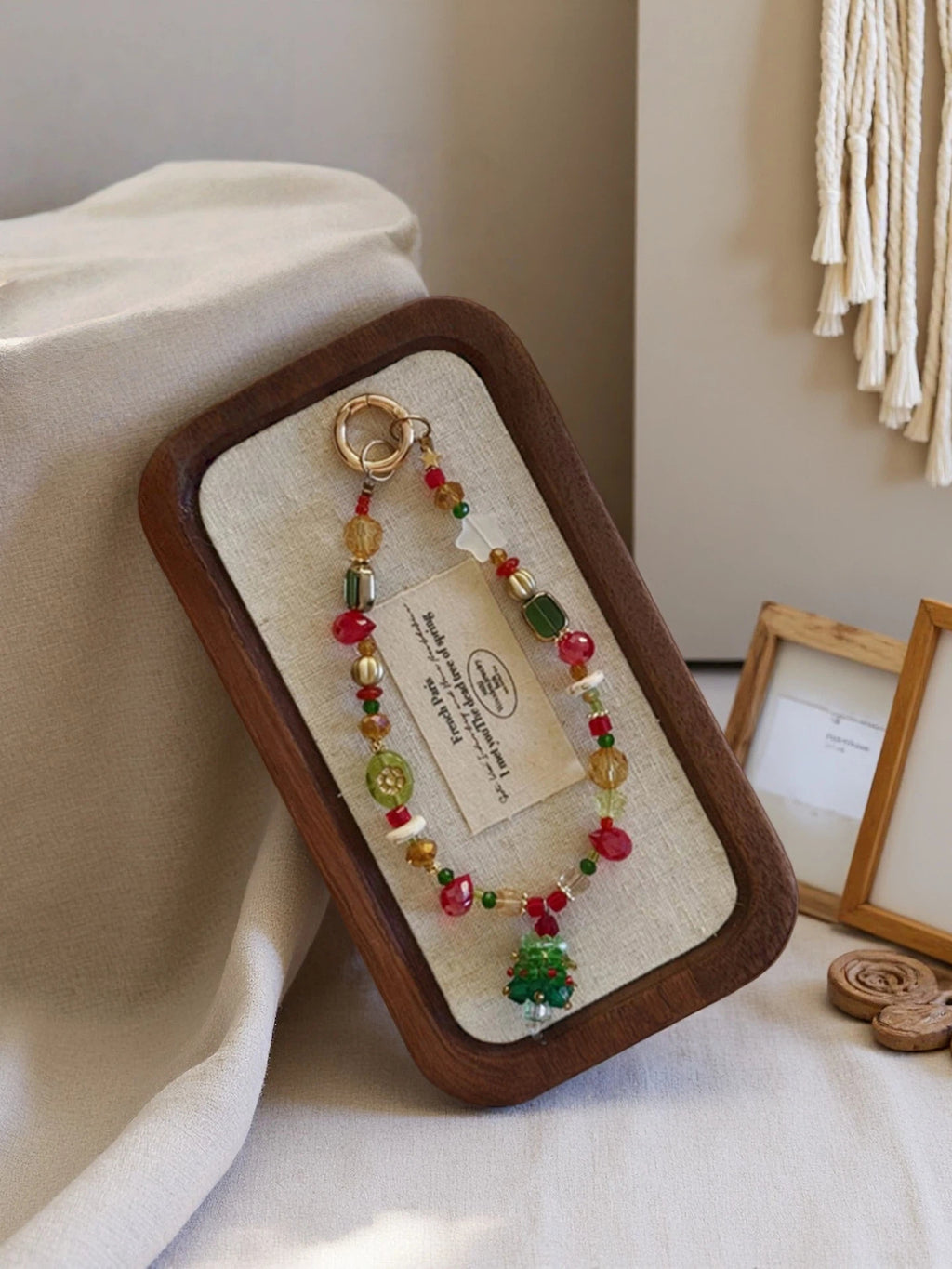 Limited Edition Christmas Collection Phone Chains Now Available—Handcrafted Christmas Gift Phone Bead Chains