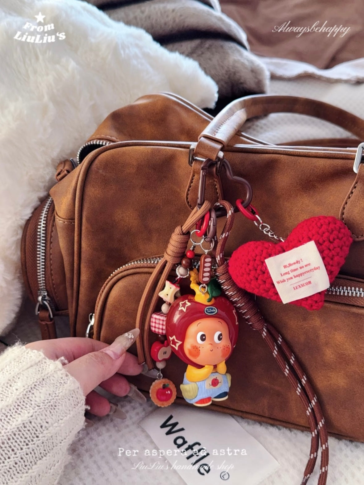 DIY Bag Charm With Adorable Cartoon Character Bag Accessories —Bag Charms & Keychain Accessory