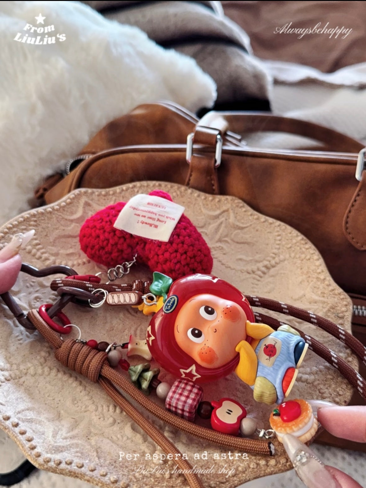 DIY Bag Charm With Adorable Cartoon Character Bag Accessories —Bag Charms & Keychain Accessory