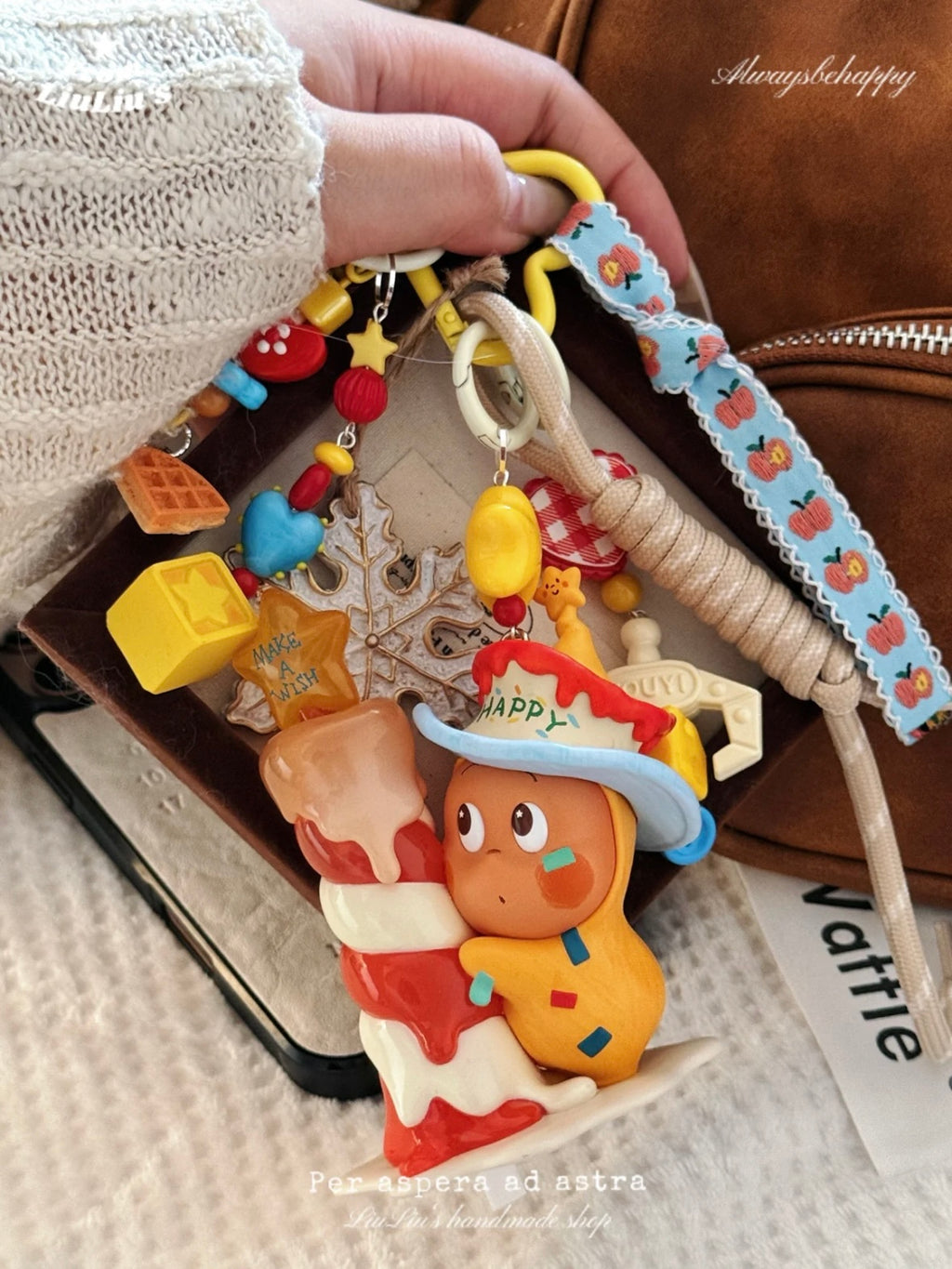 DIY Bag Charm  – Handmade Kawaii Doll Bag Charms Keychain Accessory