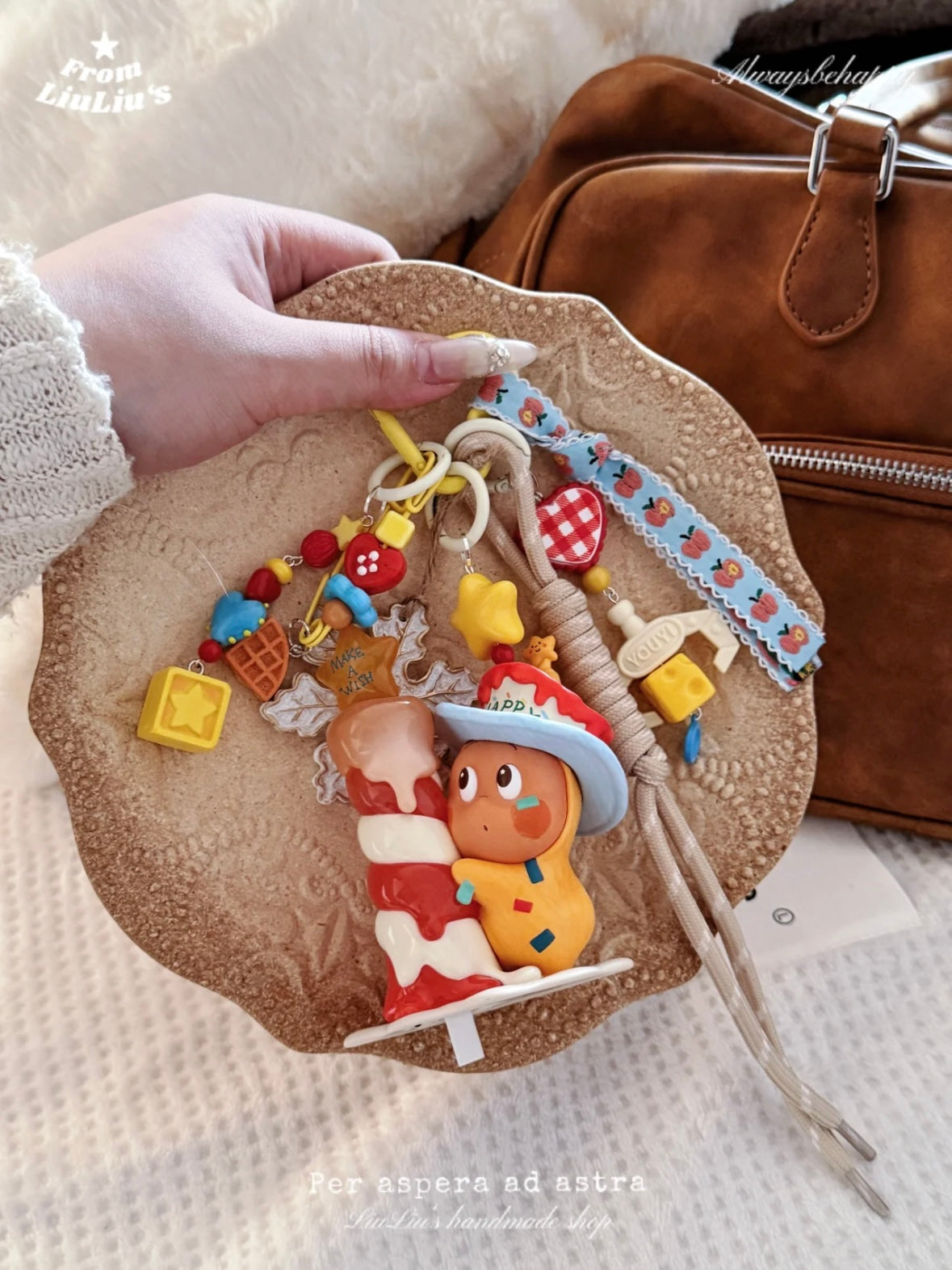 DIY Bag Charm  – Handmade Kawaii Doll Bag Charms Keychain Accessory