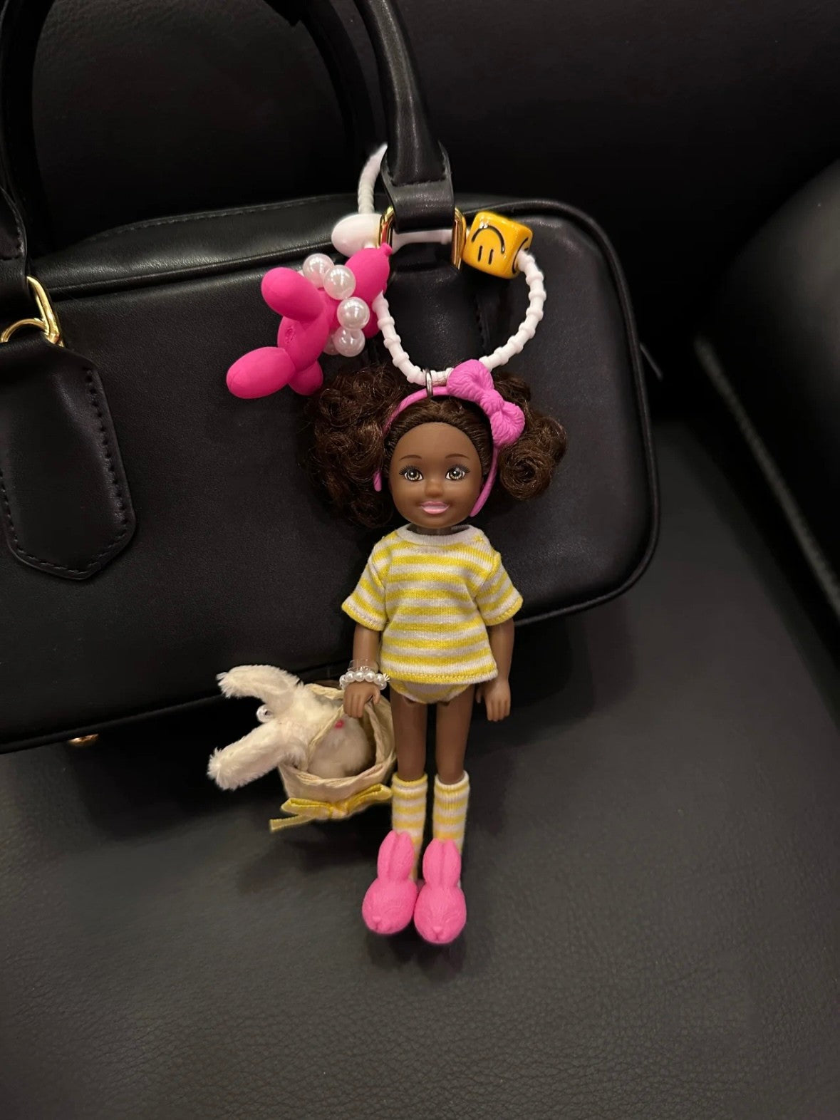 Handmade Barbie Bag Charm for little girl unique fashionable charm