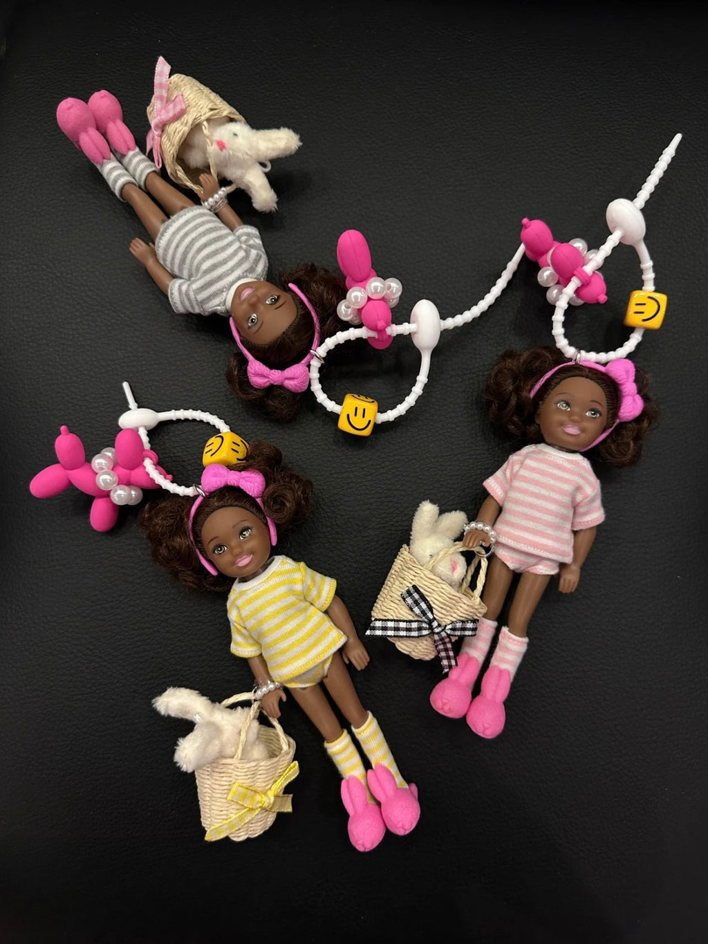 Handmade Barbie Bag Charm for little girl unique fashionable charm