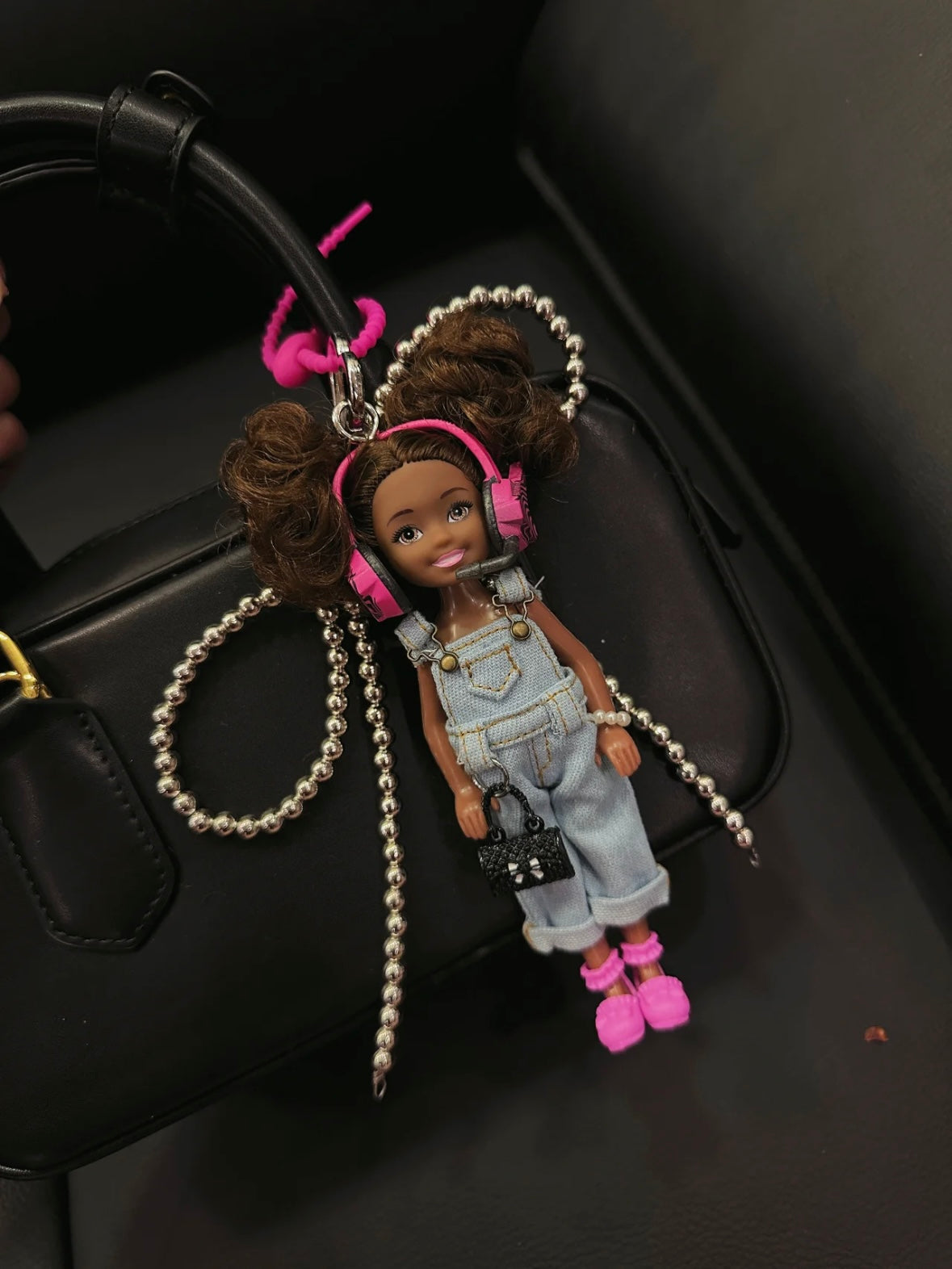 Handmade Barbie Bag charm  – Cute Unique Barbie Decorative bag charm