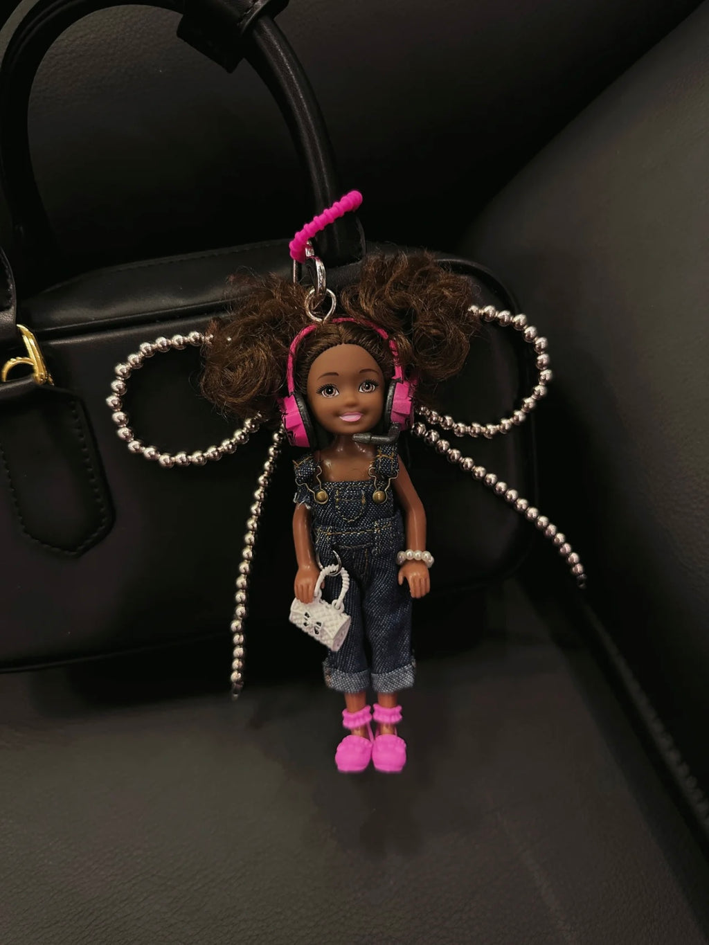 Handmade Barbie Bag charm  – Cute Unique Barbie Decorative bag charm