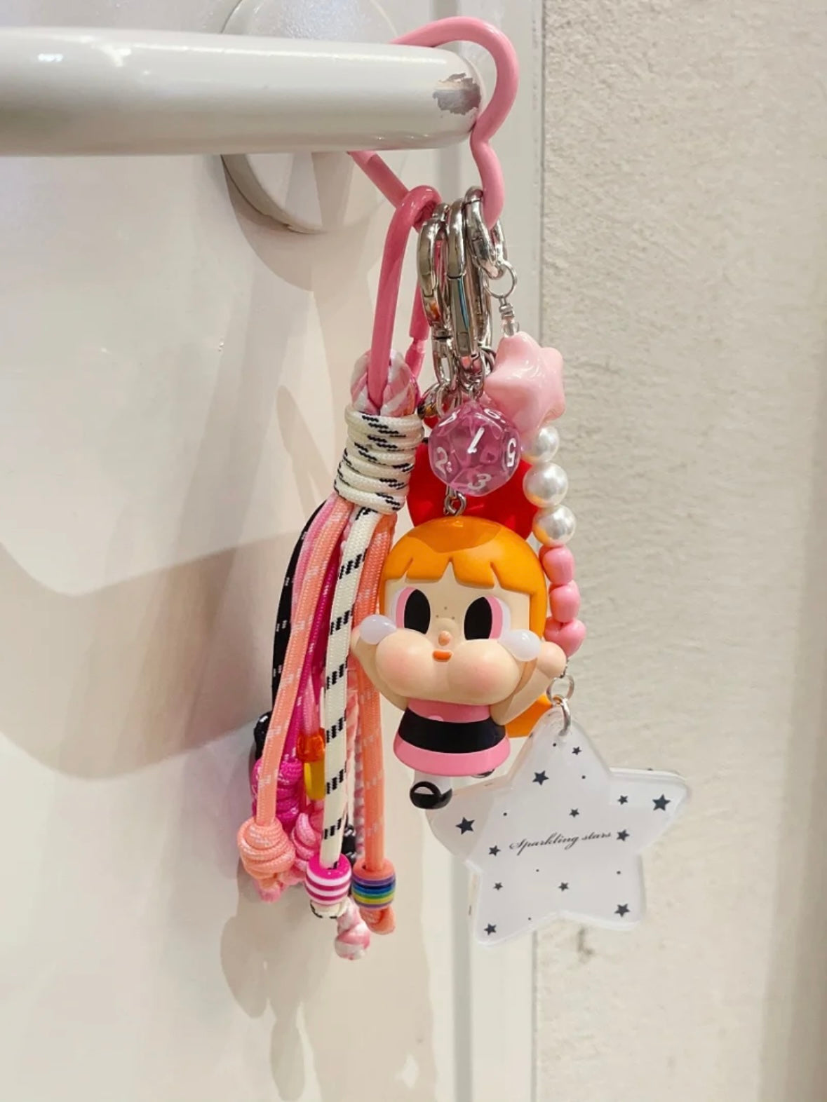 Handmade Cute Bag Charms — PinkBlossom and BlueBubble Doll Accessories