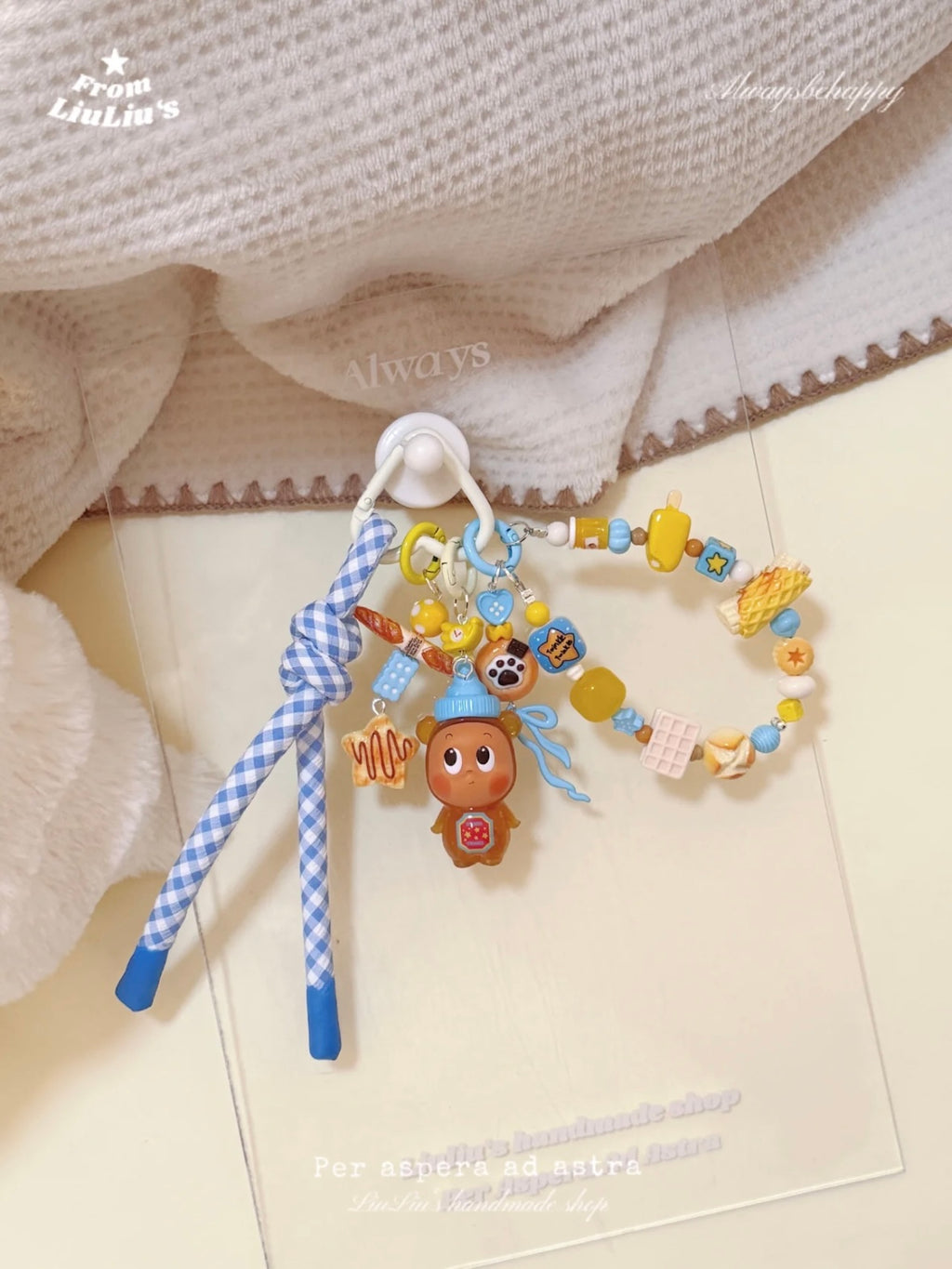 Trendy Toy modified Doll Custom Beaded Bag Charms - Unique Style Cartoon-Style Doll Bag Charms