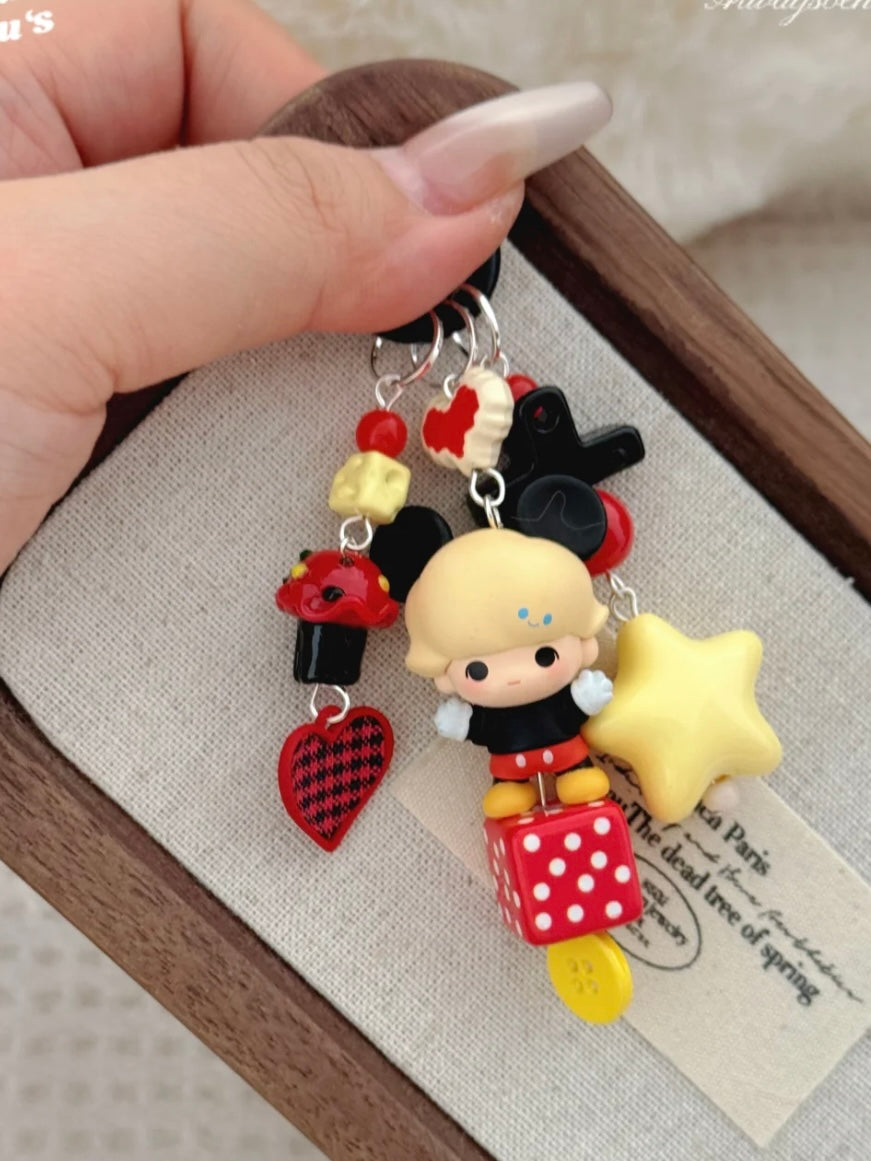 Handmade Custom Beaded Phone Charms - Trendy Toys, Blind Box Toys, Modified Dolls, Phone Chains