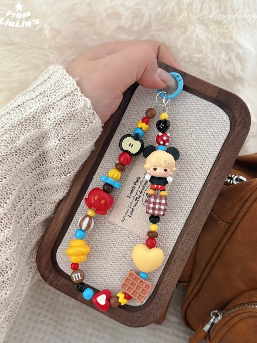 Handmade Custom Beaded Phone Charms - Trendy Toy Blind Box IP-Inspired Phone Straps
