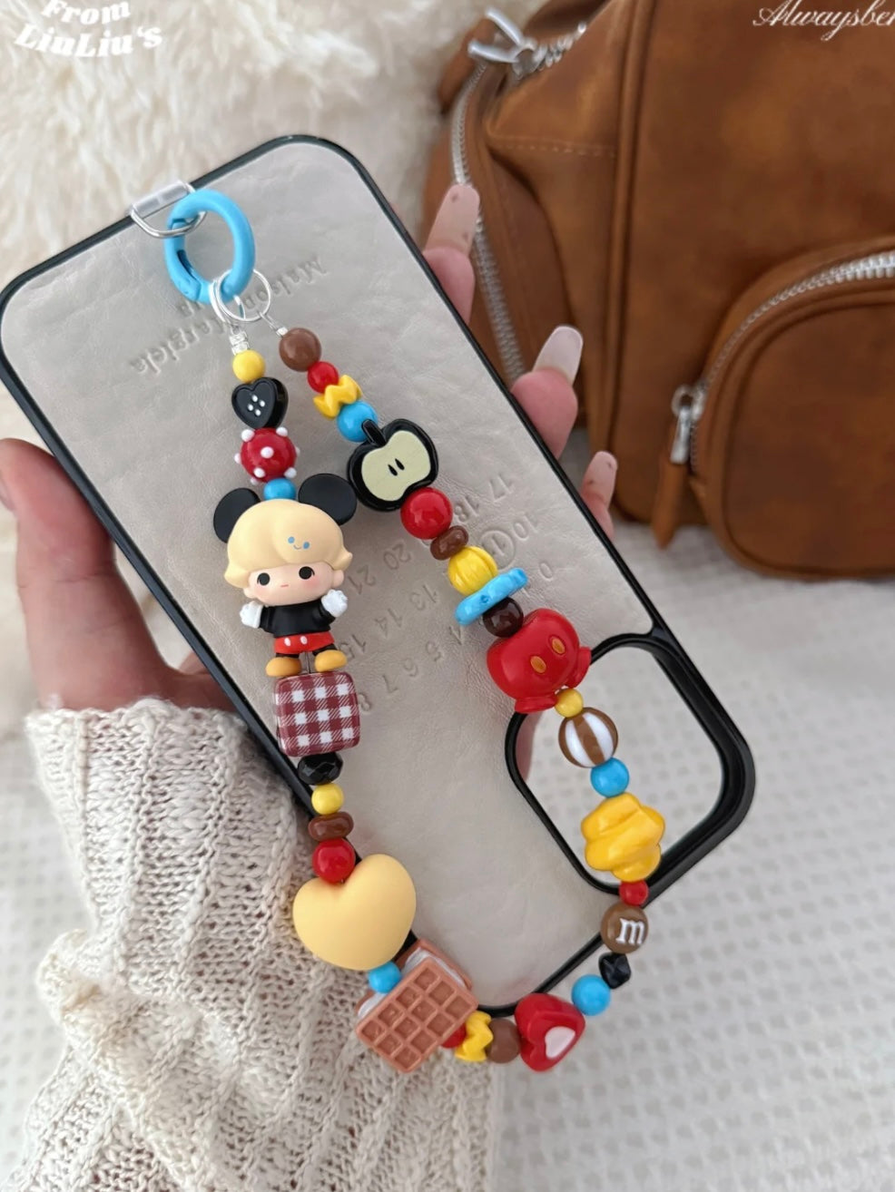 Handmade Custom Beaded Phone Charms - Trendy Toy Blind Box IP-Inspired Phone Straps