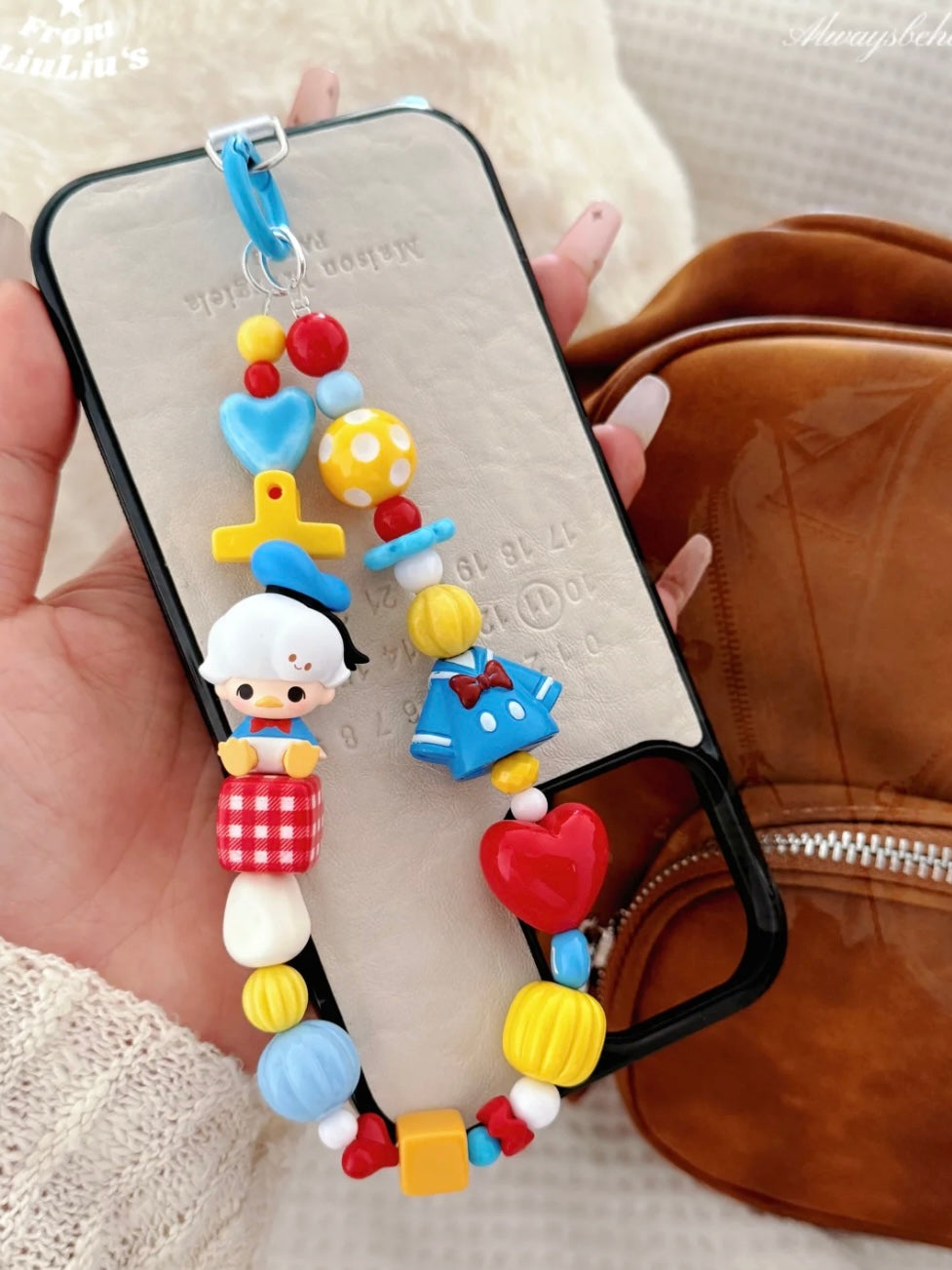 Handmade Custom Beaded Phone Charms - Trendy Toy Blind Box IP-Inspired Phone Straps