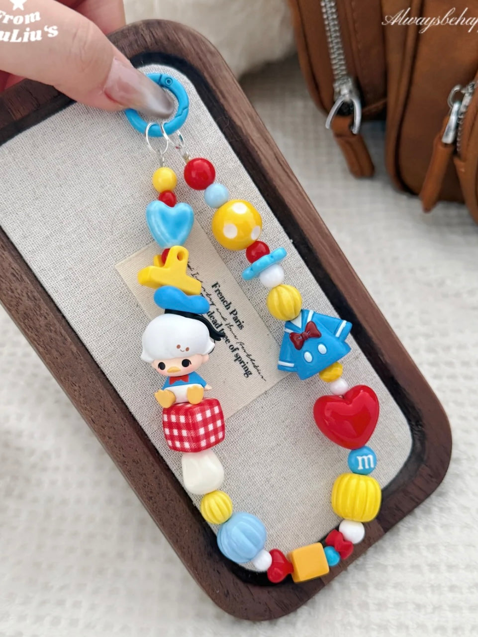 Handmade Custom Beaded Phone Charms - Trendy Toy Blind Box IP-Inspired Phone Straps