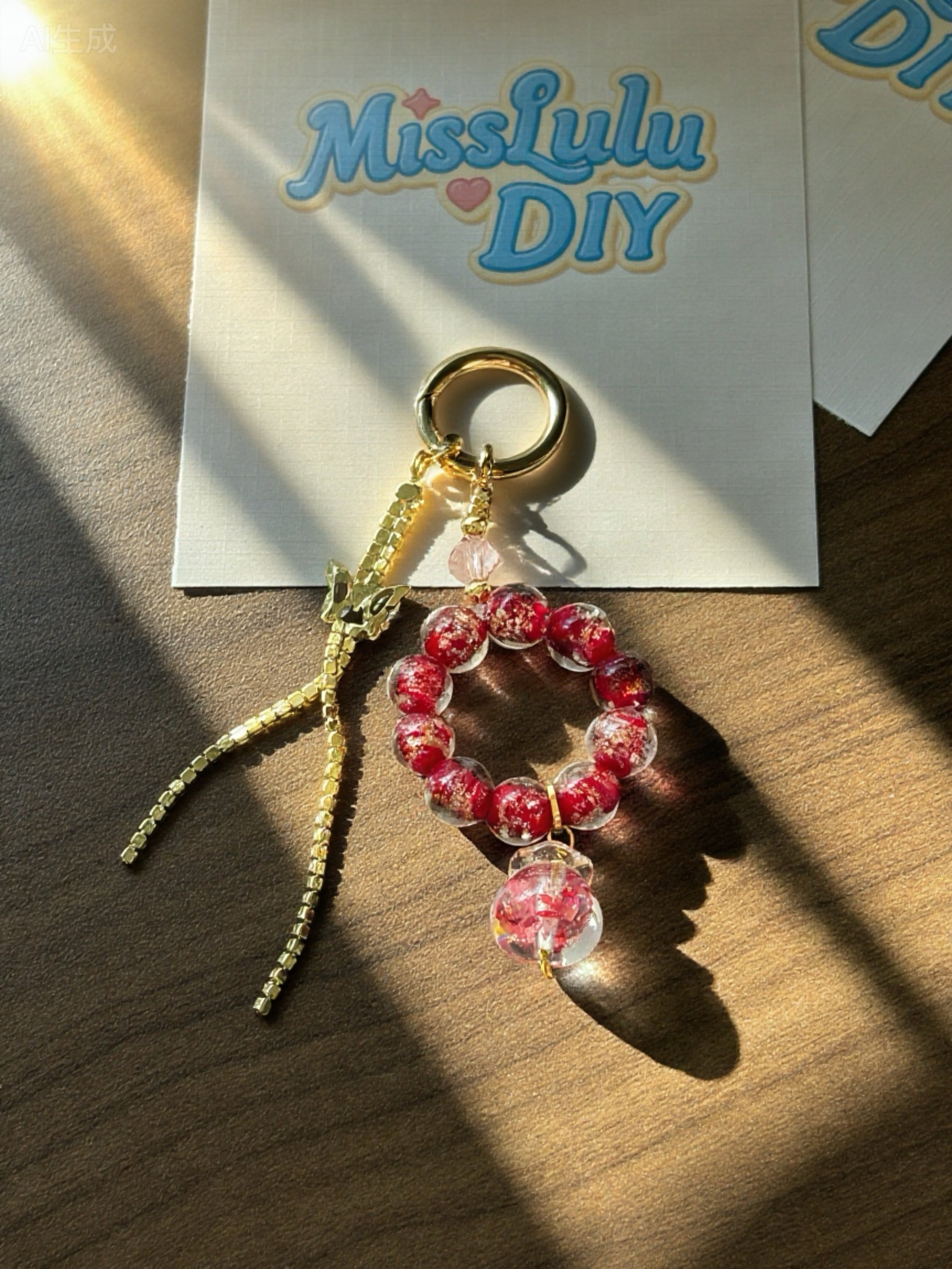 Limited Edition Christmas Collection Phone Charms—Handcrafted Glass Bead Phone Chains Make Perfect Christmas Gifts