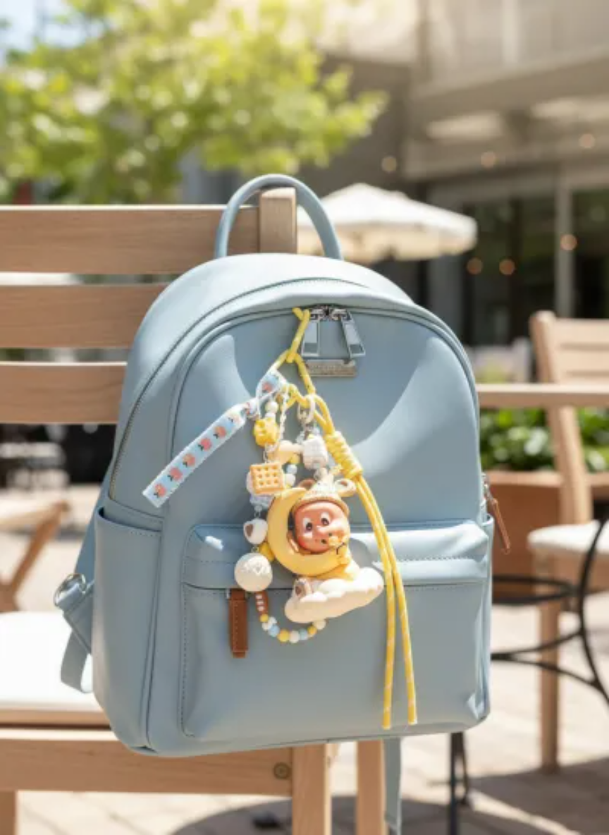 DIY Bag Charm – Handmade Cute Kawaii StarMan Keychain Accessory