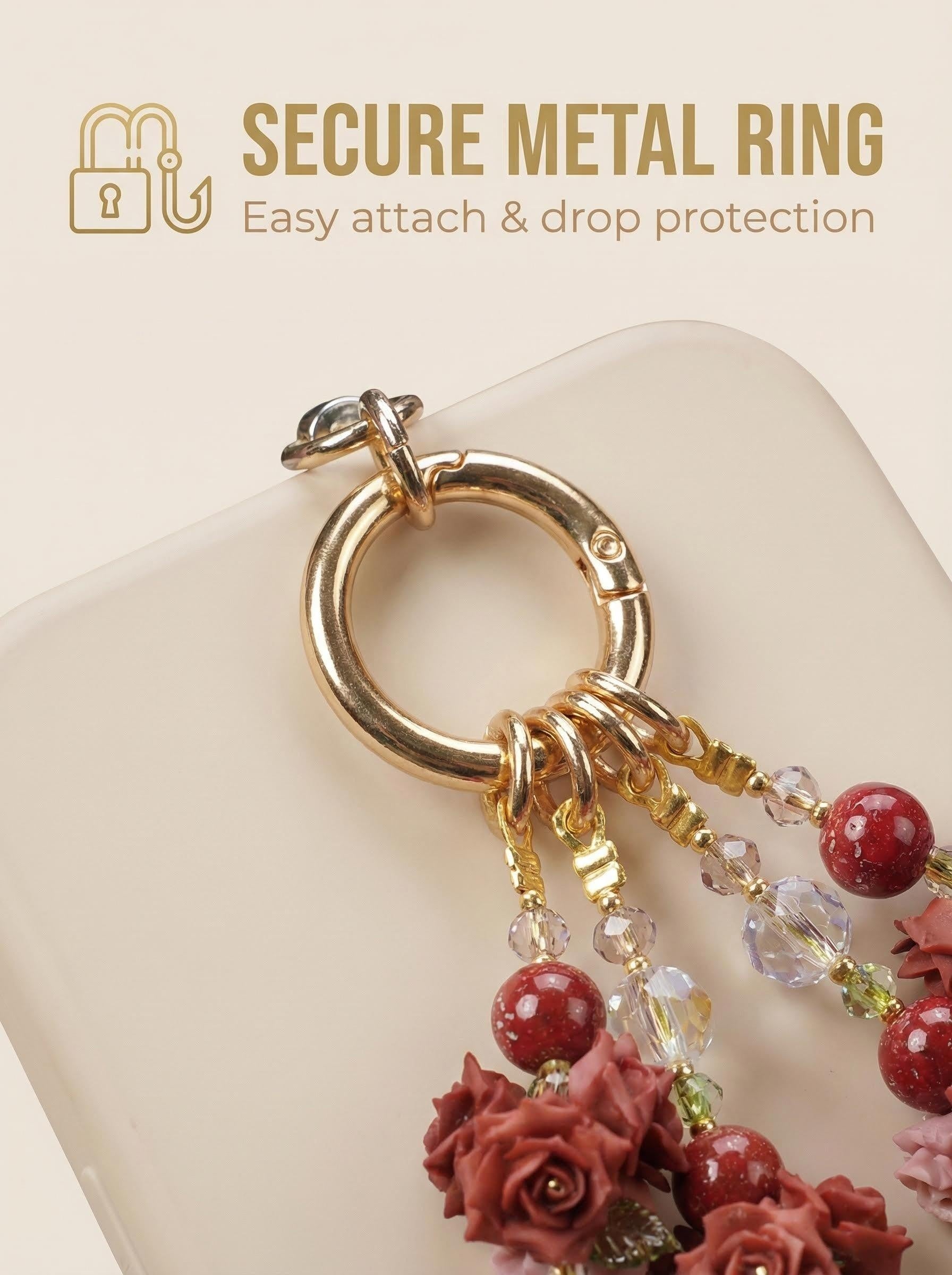 "Antique Romance"Red & Pink Sculpted Flowers | Romantic Coquette Aesthetic